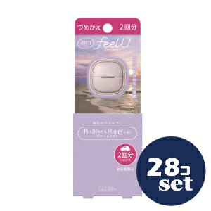 「セット販売」「エステー」消臭力クルマ用 feelU つめかえ ブルームミスト【2個パック】 28個セット