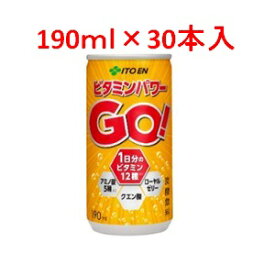 「伊藤園」　ビタミンパワーGO　1ケース(30本入)　190ml