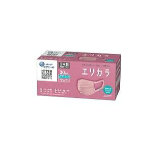 「大王製紙」 ハイパーブロックマスク エリカラ くすみピンク ふつうサイズ 30枚