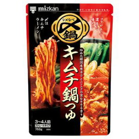 「ミツカン」　ミツカン　〆まで美味しい　キムチ鍋つゆ　ストレート　750g×12本セット