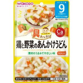 「アサヒグループ食品」　具たっぷりグーグーキッチン　鶏と野菜のあんかけうどん　80g