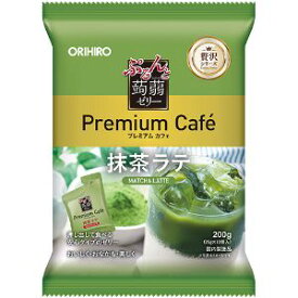 「オリヒロ（株）」　ぷるんと蒟蒻ゼリープレミアムカフェ抹茶ラテ　20g×10個　12袋セット