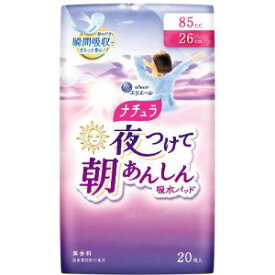 「大王製紙」　ナチュラ夜つけて朝あんしん　吸水パッド　26cm85cc　20枚