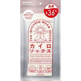 「イデアル」　カイロソックス01　オフホワイト×ピンク　_