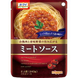 「セット販売」「ニップン」 オーマイ ミートソース 240g×24個セット