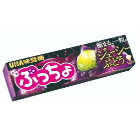 「UHA味覚糖」　ぷっちょスティック　ジューシーぶどう　10粒×10個セット