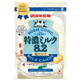 「UHA味覚糖」　特濃ミルク8．2　塩ミルク　75G×6個セット