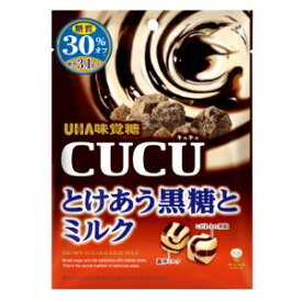 「UHA味覚糖」　CUCUとけあう黒糖とミルク　80G×6個セット