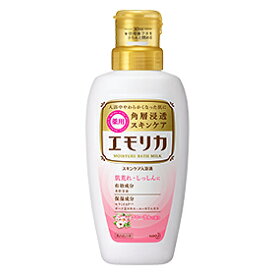 【花王】 エモリカ 薬用スキンケア入浴液 フローラルの香り 本体 450ml (医薬部外品) 【日用品】