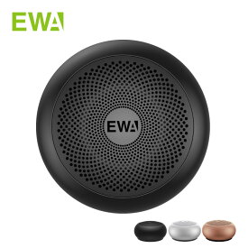 EWA A110mini [正規代理店] Bluetooth スピーカー カラビナ付き 専用ケース Bluetooth5.0 micro-USB カード 再生 ブラック シルバー ピンクゴールド 1年保証 正規輸入代理店 110 mini まるい TWS ステレオ再生 手のひら