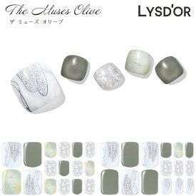 LYSD'OR フットネイル ザミューズオリーブ The Muses Olive リスドール セルフネイル ジェルネイル ネイルアート 春夏 マニキュア 貼るだけ 簡単 ZIP 雑誌掲載 ロフト 節約 簡単 おしゃれ 可愛い かわいい