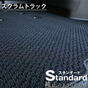 《シンプルさが特徴的!》 スクラムトラック フロアマット DG16T カーマット 足元マット 純正互換ループ生地 カー用品 軽トラ
