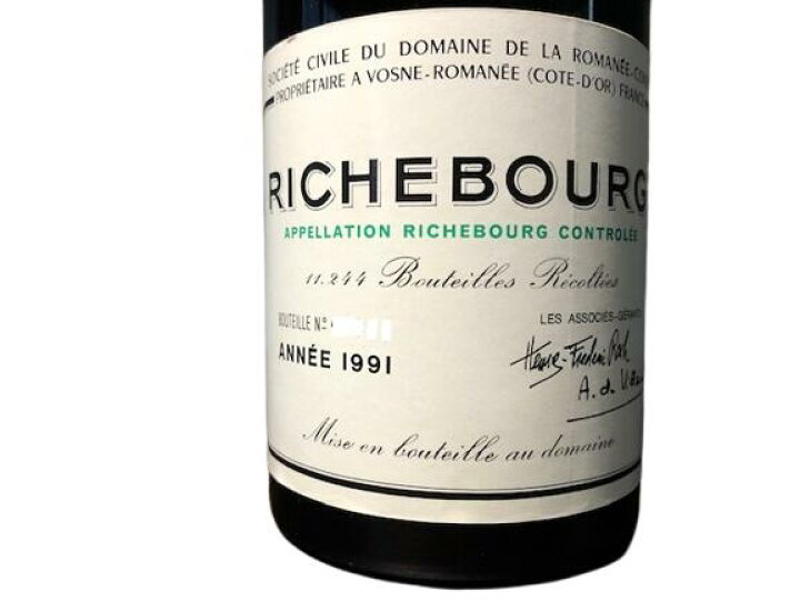楽天市場】1991 DRC DOMAINE DE LA ROMANEE CONTI RICHEBOURG ドメーヌ  