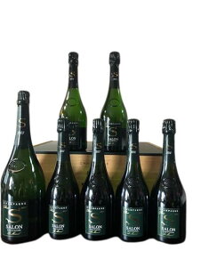 2008 マグナムボトル入り サロン・ブラン・ド・ブラン ブリュット 垂直コレクション ケース 7本組 Champagne France シャンパーニュ フランス 1500ml x 1本 750ml x6本 Magnum マグナム 12%