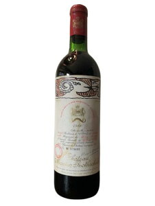 1966 Chateau Mouton Rothschild Vg[ [g [gVg Paullac Bordeaux France {h[ |CbN tX ԃC 730ml 14%