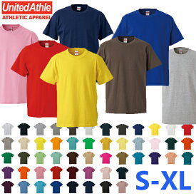 S-XL【カラー3】5.6ozハイクオリティーTシャツ UNITED ATHLE ユナイテッドアスレ 無地半袖Tシャツ 5001-01 メンズ ユニセックス 男女兼用 コットン UnitedAthle【0925】