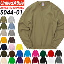 【XXL】10oz クルーネックスウェット(裏パイル) UNITED ATHLE ユナイテッドアスレ 無地 トレーナー 綿 コットン 部屋着 裏毛 ウラケ メンズ 男女兼用 ユニセックス シンプル カジュアル ビッグサイズ 大きい 大きめ UnitedAthle 5044-01