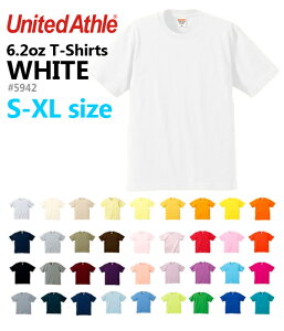 XS-XL�y�z���C�g�z6.2�I���X �v���~�A�� T�V���c UnitedAthle(���i�C�e�b�h�A�X��) �� white ���� �w�r�[�E�F�C�g ���n �e�B�[�V���c �����Y ���f�B�[�X �j�����p 5942-01