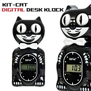 Kit Cat Digital Desk Clock@LbgLbgfXNNbNEubNyiꏜjzuv fW^v CeA L lR MADE IN USA A[ Xk[Y `C t\