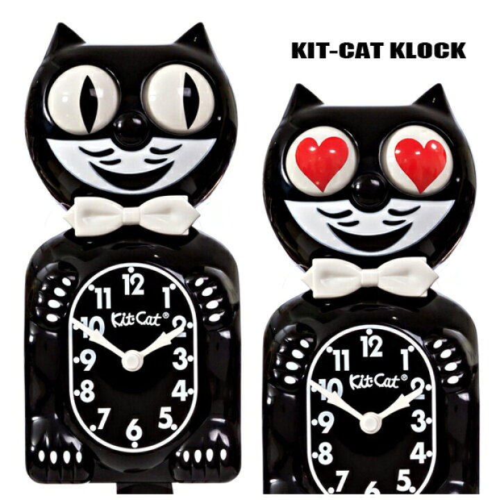 楽天市場】【Kit Cat Clock キットキャットクロック・ブラック】【送料 