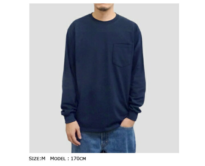 楽天市場】【S-XL】ポケット付きロングスリーブTシャツ GILDAN 