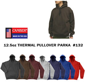 CAMBER　キャンバー　パーカー　132 ヘビーウェイトプルオーバーパーカー 12.5オンス PULLOVER HOOD　裏サーマル 厚手　裏面ワッフル素材　無地かぶりパーカー　メンズ　　スウェット 1107