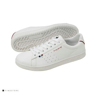 ルコックスポルティフ スニーカー ラ ローラン SL(le coq sportif LA ROLAND SL)LU4FSN73UZ ユニセックス WHRD ホワイト/レッド ローカット カジュアル