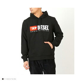 ディーゼル パーカー （DIESEL hoodie）A03757 ユニセックス ブラック/杢グレー パーカー スポーツウェア ウェア トップス A03757 ブラック