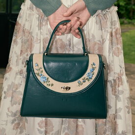 【P10倍】 an another angelus サークル フラップ 刺繍 台形 バッグ / アンアナザーアンジェラス [55BC05a003]