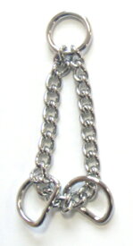 日本製 シルバー 1個 ハーフチョークチェーン 18ミリテープ用 M21 小型・中型犬用 首輪 リード ハーフチョーク 金具 パーツ 部品 H88210-09