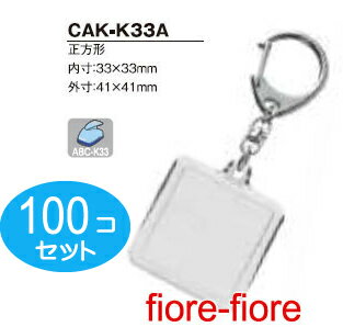 楽天市場 100個セット ハメパチレギュラータイプ 正方形cak K33a 内寸33 33 キーホルダー金具付き 首輪とキーホルダーのパーツのお店