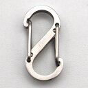 ステンレス 極小 カラビナ 15ミリ シルバー N00990 キーホルダー ナスカン　MBS