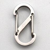 15mm ステンレス 極小 カラビナ シルバー 【1個 10個 100個セット】 15ミリ S字カラビナ Sカラビナ キー…