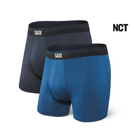 SAXX サックス ボクサーパンツ　SPORT MESH BOXER BRIEF FLY 2PACKS SXPP2M 前開き 2枚組 スポーツメッシュ メンズ 2個セット 2枚セット ボクサーブリーフ SXPP2M スポーツ インナー ショーツ 下着 サックスアンダーウェアー