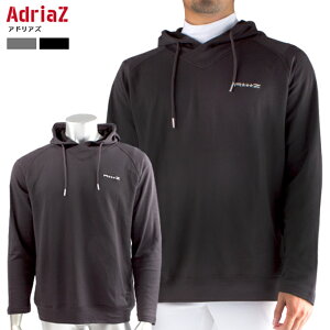 LINE登録で500円OFF アドリアズ 裏起毛パーカー ゴルフウェア メンズ トップス ゴルフ 防寒 冬用 男女兼用 AdriaZ 軽量 保温 長袖 裏起毛 パーカー トップス 秋冬 薄手 プルオーバー フード付き ス