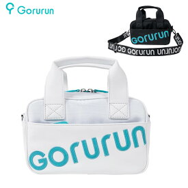 LINE登録で500円OFF★ごるらん 山内鈴蘭 ゴルフカートバッグ Gorurun ブラック ホワイト ゴルフ ショルダー付き　AE010 ゴルフバッグ ゴルフトート ミニトート かばん ショルダーバッグ