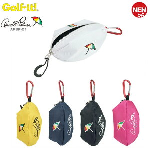 LINE登録で500円OFF \楽天1位/ ライト アーノルドパーマー ゴルフ ボールポーチ 3個入用 フック付 C-173 APBP-01 ボールケース ポーチ 小物入れ