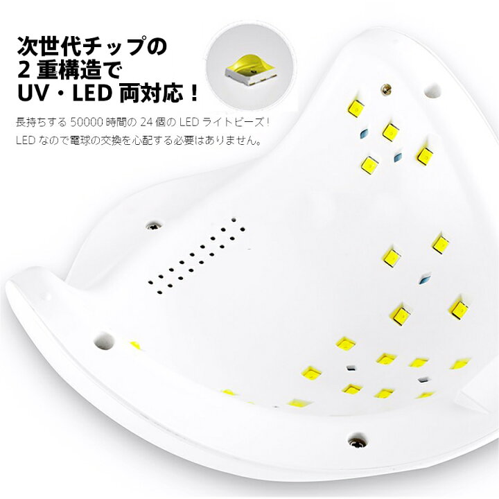 楽天市場 送料無料 Led Uv ネイルライト Uv Led 48w Uv Ledライト 人感センサー付 低ヒート機能 ネイルドライヤー Uvライト Uv Led二重光源 日本語説明書 6ヶ月保証付 Uvライト ジェルネイル Ledランプ Uvライト Uvクラフトレジン レジン液 Shanti Fiorello
