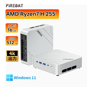 �y30%OFF!!!�N�[�|����66283�~�`���������}���\���ɉ����zFIREBAT F1 �~�jPC �yAMD Ryzen 7 H 255 LPDDR5 16GB+512GB M.2 2280 SSD�z8�R�A 16�X���b�h �ő�4.9GHz Windows 11 Pro USB4 USB Type-C HDMI 2.1 DP 4K 3��ʏo�� Wi-Fi 6 Blue