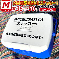 凸凹面なクーラーボックスにも貼れる！ 一般書体 お好きな 文字 名前 ステッカー シール Mサイズ選べる書…