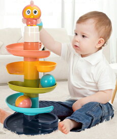 知育玩具 スロープ おうち時間 3歳 2歳 1歳 おもちゃ 滑り台 ボール タワー ギフト 誕生日プレゼント 女の子 男の子　2000056