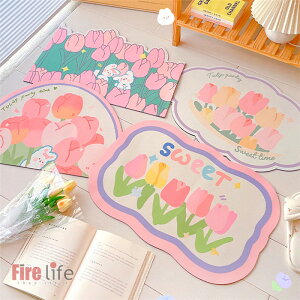 バスマット まぼろし 花 柔らかい 足ふきマット お風呂マット 部屋浴室 洗面所 バス用品 吸水 速乾 抗菌 滑り止め 送料無料