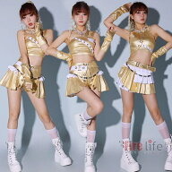 ゴールド 大人 k-pop衣装 アイドル衣装 ダンス衣装 韓国 セクシー DS演出服 レディース へそ出しトップス…