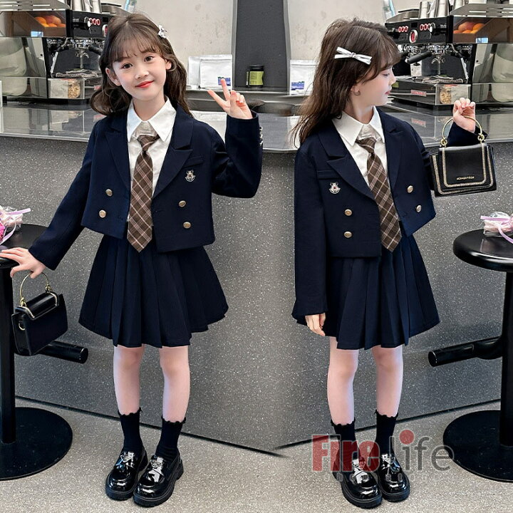 子供スーツ 女の子 眩い 卒業式 スーツ セットアップ ジャケット 