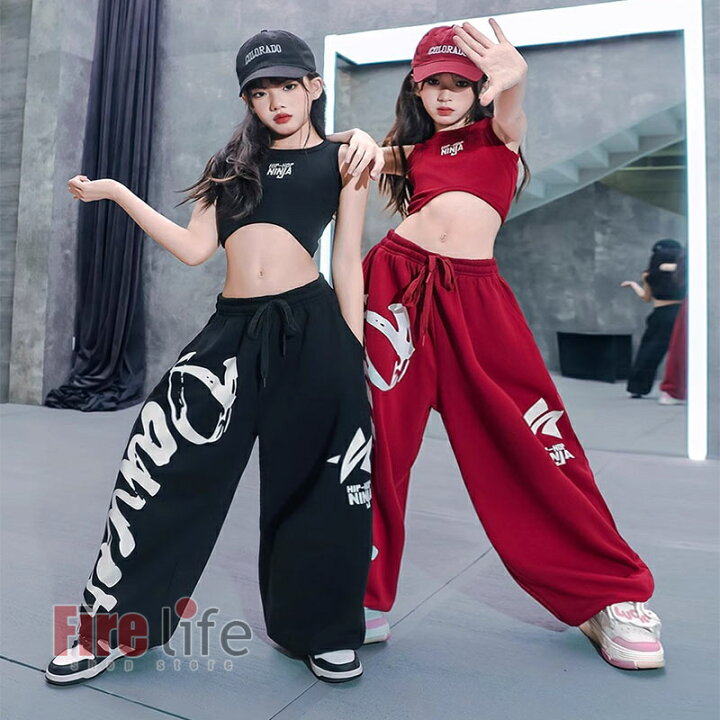 楽天市場】キッズダンス衣装 チアガール セットアップ タンクトップ  