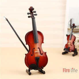 バイオリン 模型 ヴァイオリン 模型 楽器模型 ミニー 木製 置物 ギフト プレゼント 飾り物 8cm〜25cm
