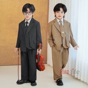 卒業式 スーツ 子供スーツ ボーイズ  男の子スーツ フォーマルスーツ 入学式ブラック カーキ 発表会 七五三 小学生 中学生 高校生 ピアノ 発表会 お受験 結婚式 2点セット 3点セット キッズ