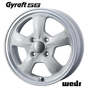 12×4.00B インセット+43 4-100 新品 ホイール 4本Weds ウェッズ GYRAFT 5S グラフト ゴエス ホワイトNT100 クリッパー ミニキャブバン ハイゼット スクラム