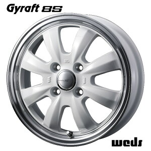 12×4.00B インセット +43 4-100 新品 ホイール 4本NT100 クリッパー ミニキャブバン ハイゼット スクラムWeds ウェッズ GYRAFT 8S グラフト ハチエス ホワイト