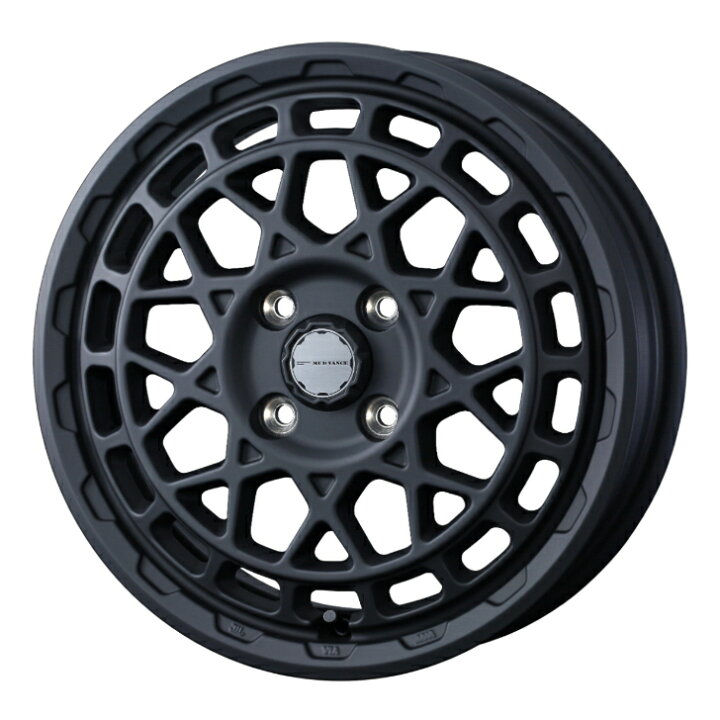 楽天市場】15×4.5J インセット +45 4H 100 ブラック 黒145/65R15 72S 